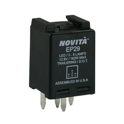 SLB EP29.MC1 Novita LED Hazard and Turn Signal Flasher (4 pin, 12V)