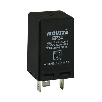 SLB EP34.MC1 Novita LED Hazard and Turn Signal Flasher (3 pin, 12V)