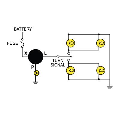 SLB EL13.MC1 Novita Hazard and Turn Signal Heavy Duty Flasher (3 pin, 12V)