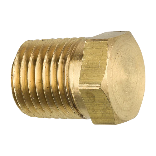 BL PTF-11B AGS Brass Hex Plug (Male 1/4-18 NPT)