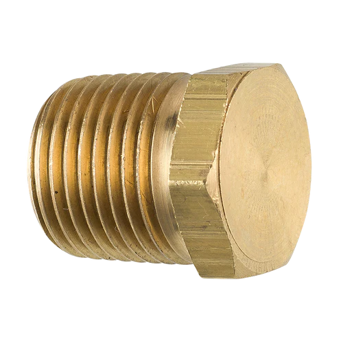 BL PTF-13B AGS Brass Hex Plug (Male 1/2-14 NPT)