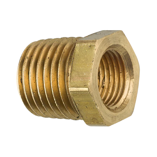 BL PTF-15B AGS Brass Bushing (Male 1/4-18 NPT, Female 1/8-27 NPT)