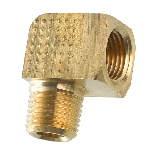 BL PTF-46B AGS Brass 90 Degree Street Elbow (Male 1/8-27 NPT, Female 1/8-27 NPT)