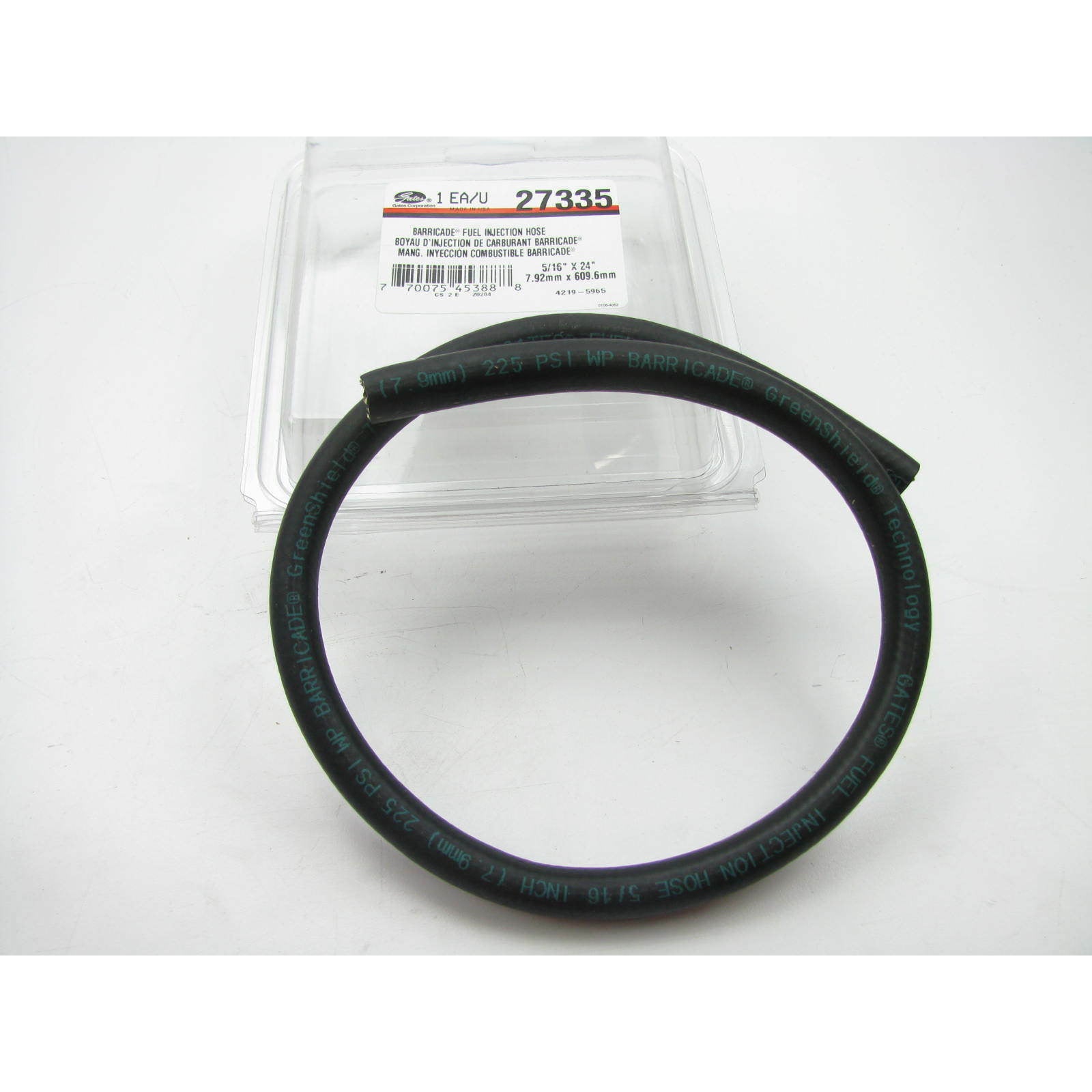 RBR 27335 Gates Barricade MPI Fuel Hose 5/16" ID (2 FT)