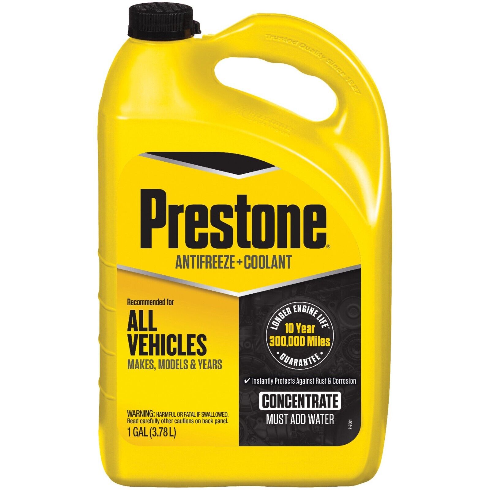 ANT AF2000 Prestone Universal Antifreeze/Coolant Concentrated (Yellow, 1 Gal)