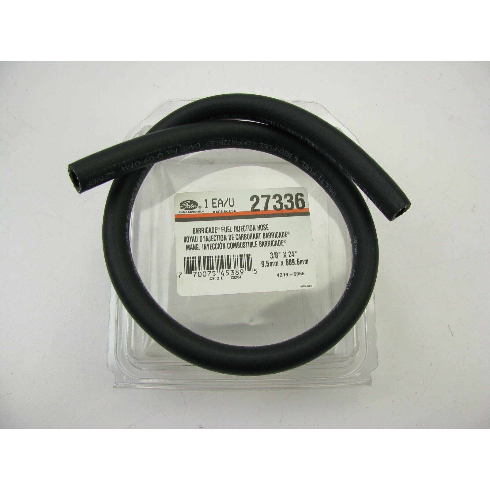 RBR 27336 Gates Barricade MPI Fuel Hose 3/8" ID (2 FT)