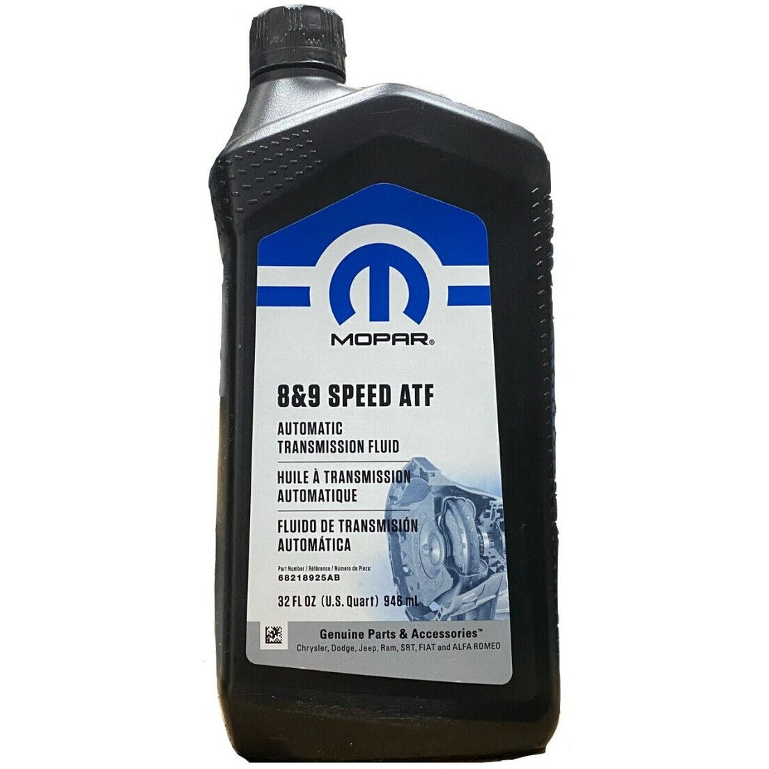 XMP 68218925AB Mopar Automatic Transmission Fluid 8 & 9 Speed (1 qt)
