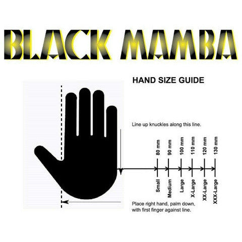 XBM BLK-130 Black Mamba Black Nitrile Disposable Gloves (XL, 6.25mil, 100 bx)