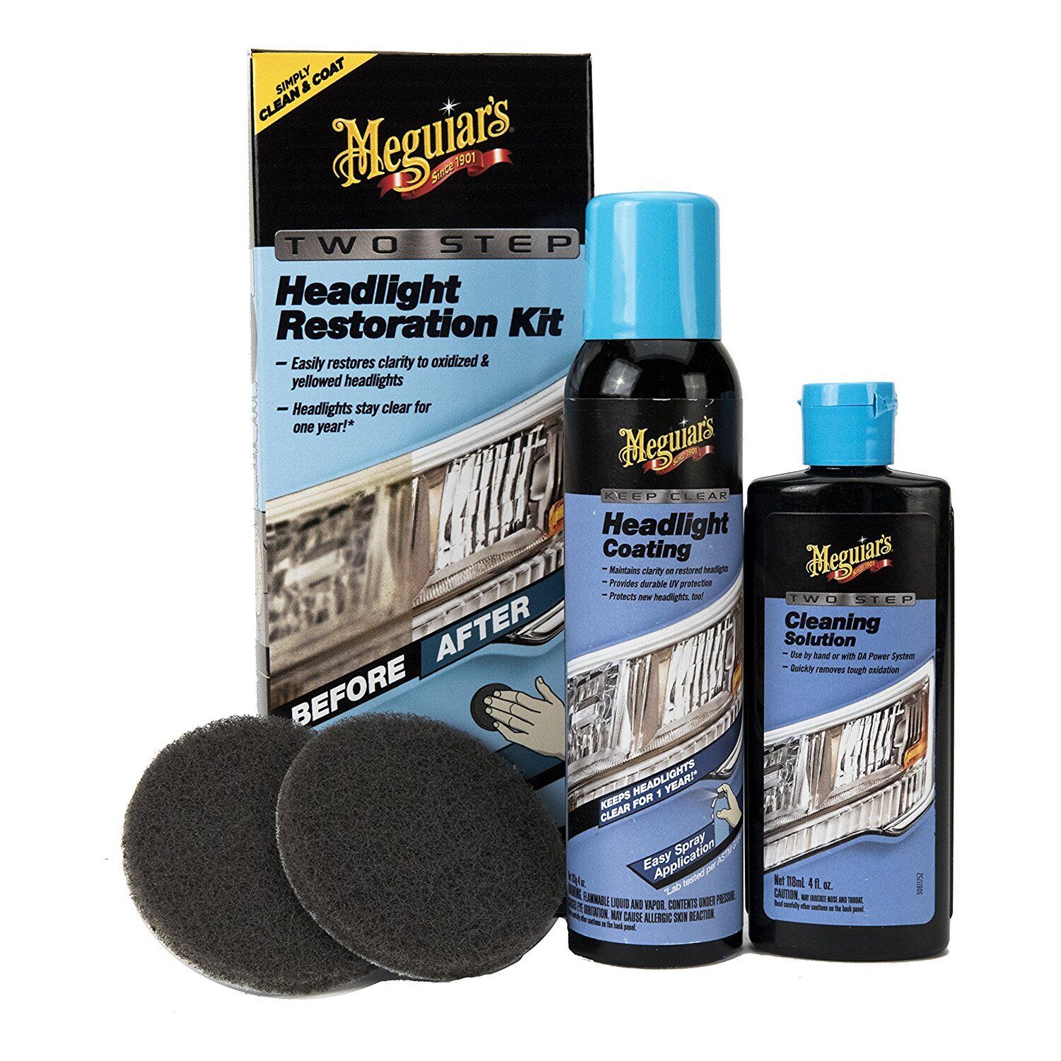 MEG G2970 Meguiar's Two Step Headlight Restoration Kit