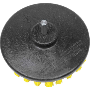XCP BRU-3-SCRUB CAR Products Power Scrubber Yellow Light Duty Cleaning Drill Brush (5")