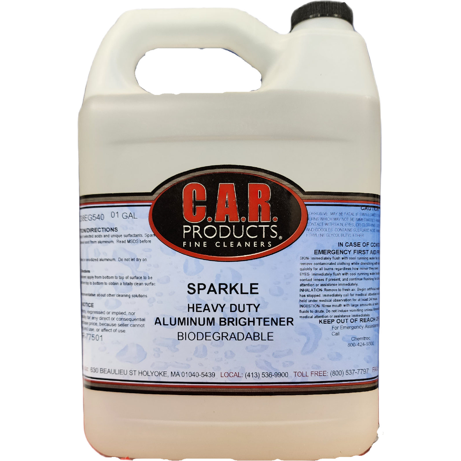 XCP CAR-77501 CAR Products Sparkle Heavy Duty Aluminum Brightener Acid (1 gal)