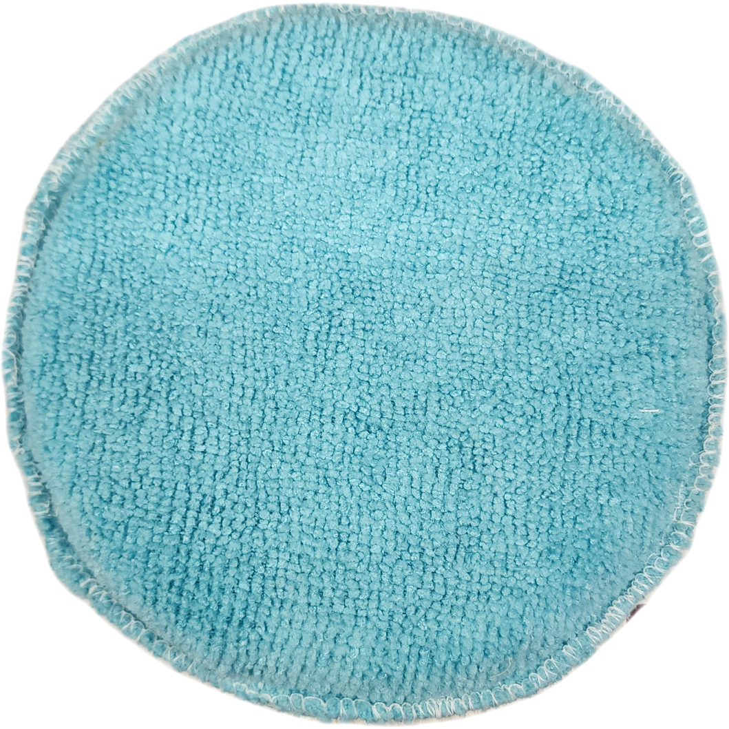 XCP AR-APMICRO CAR Products Round Wax/Polish Microfiber Applicator Pad (5")