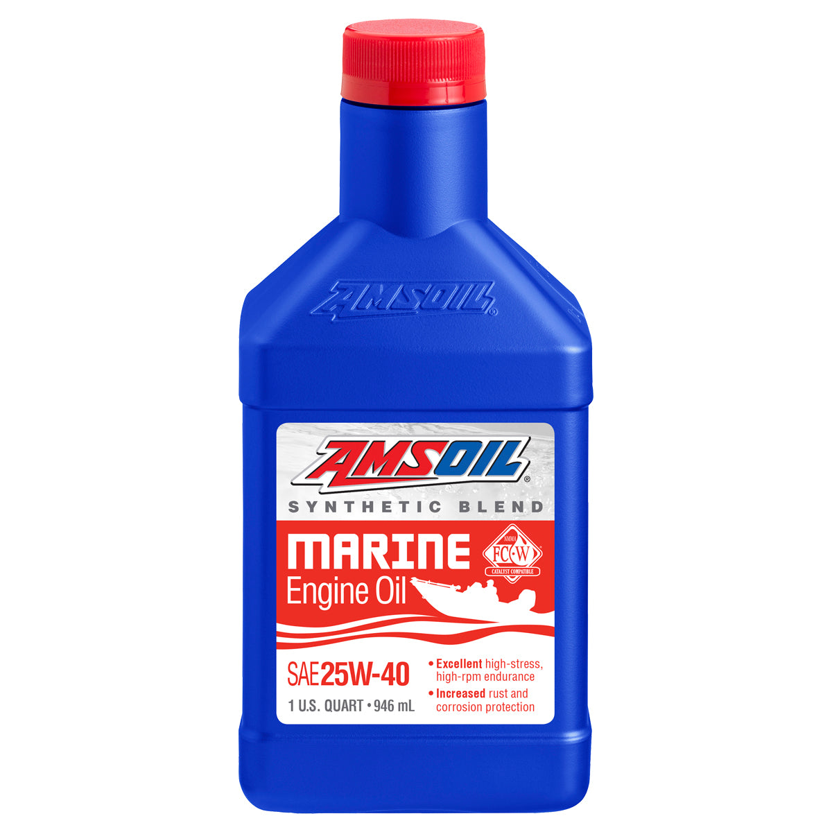 XAO WCMQT | 25W40 SYNTHETIC BLEND MARINE ENGINE OIL | 1 US QUART
