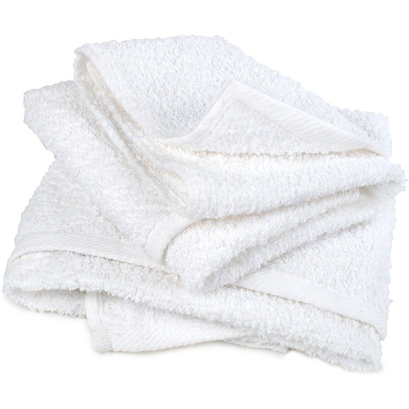 XCP CD-TOWEL-12 CAR Products White Cotton Terry Cloth Towels (12 pk)