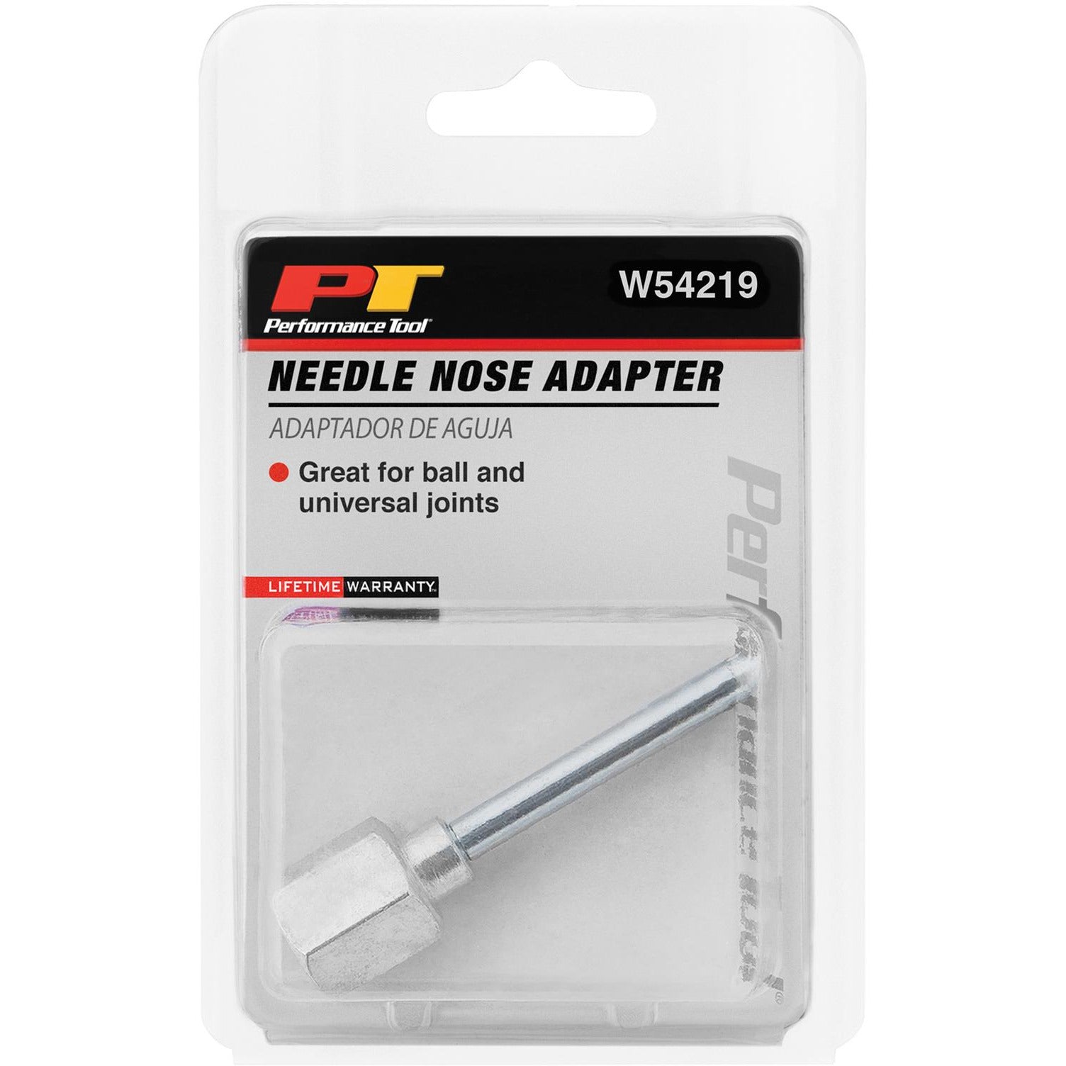 WIL W54219 Performance Tool Grease Gun Needle Nose Adapter (1-1/2" x 1/8" NPTF)