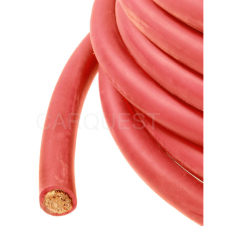 YSP CB19RD-10 Wells Bulk Cable (Red, 10', 4/0G)