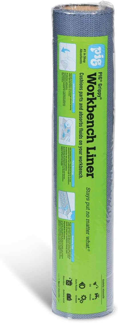 (708) 25820 New Pig Workbench Liner Oil Absorbent Pig Mat (22" W x 7' L)