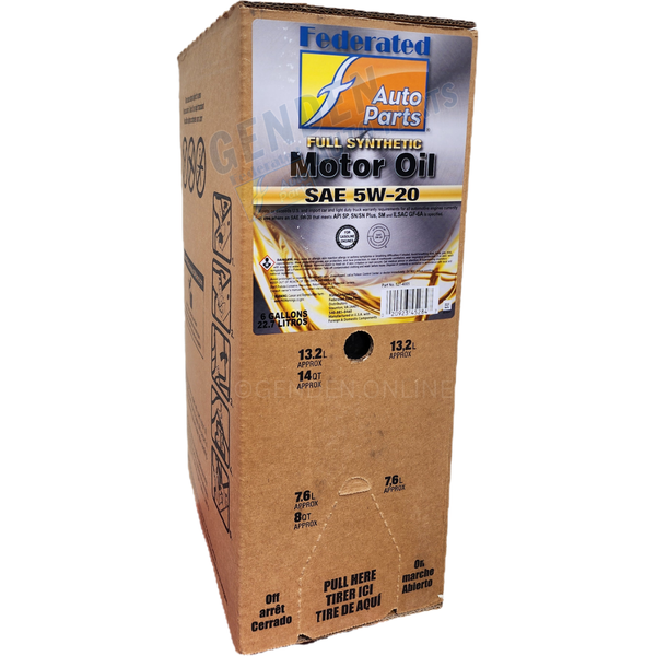 130) 5274005 Federated SAE 5W-20 Full Synthetic Oil (6 Gal)