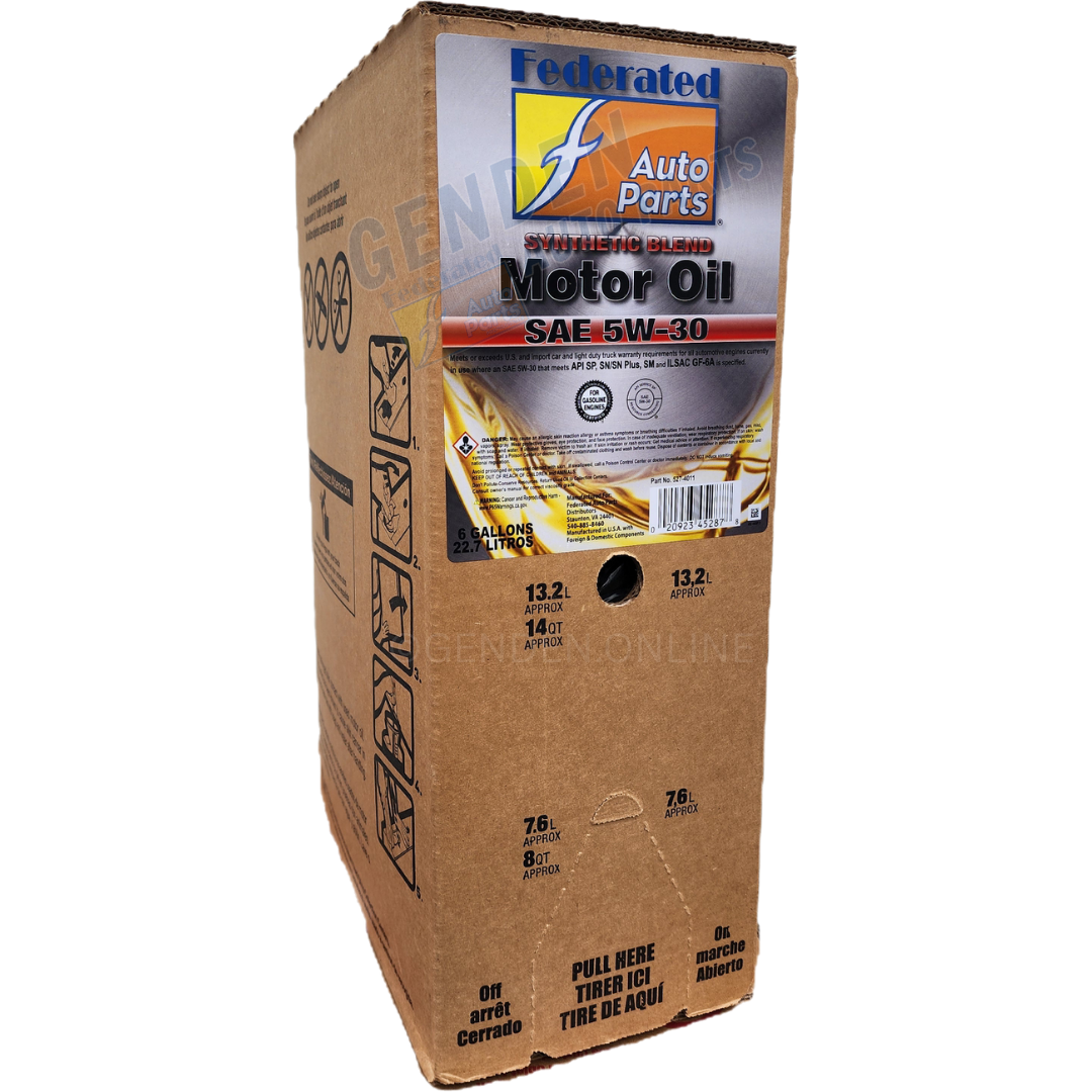 (130) 5274011 | FEDERATED 5W-20 SYN BLEND MOTOR OIL : 6 GAL