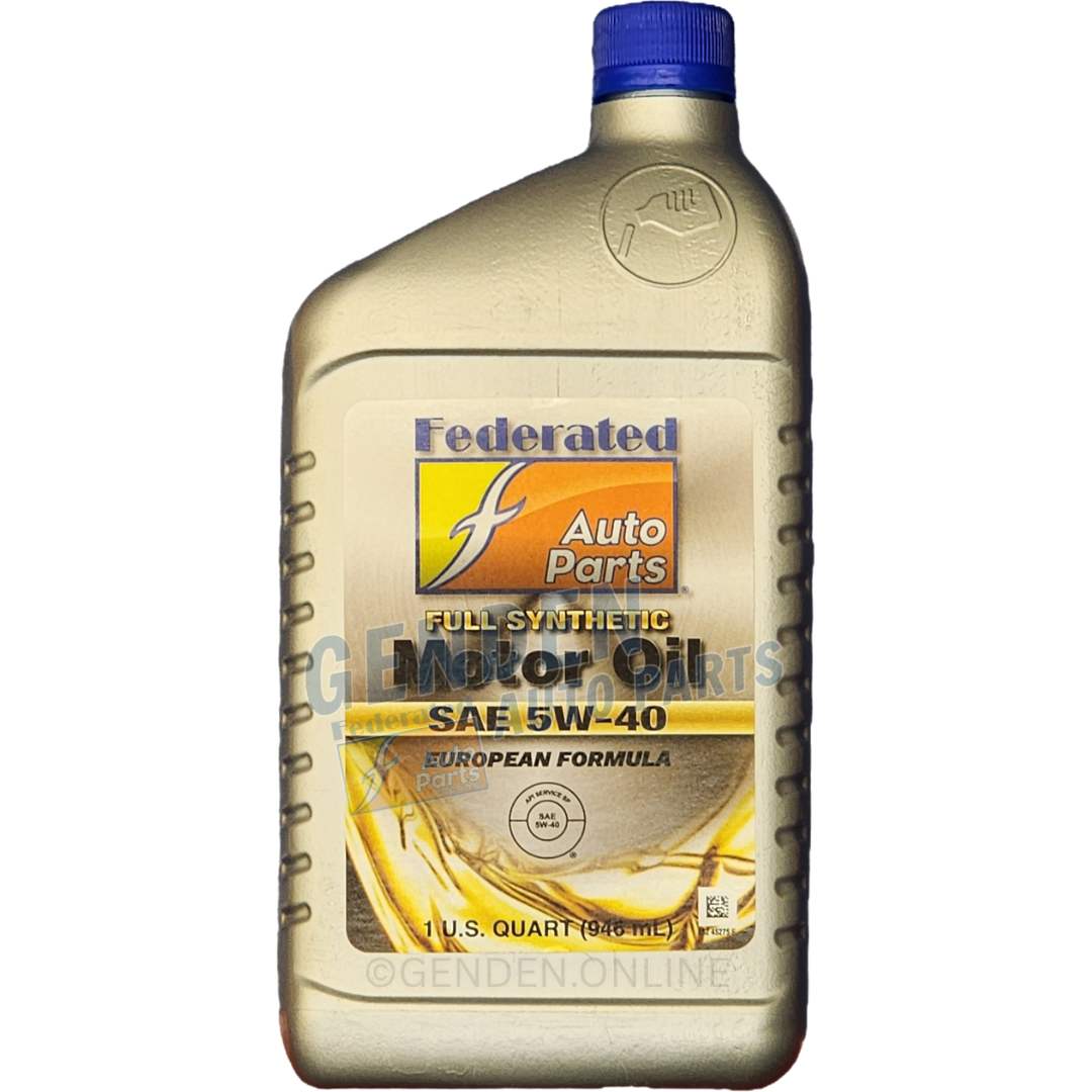 (130) 5279015 Federated 5W-40 Full Synthetic Euro Motor Oil 1 QT