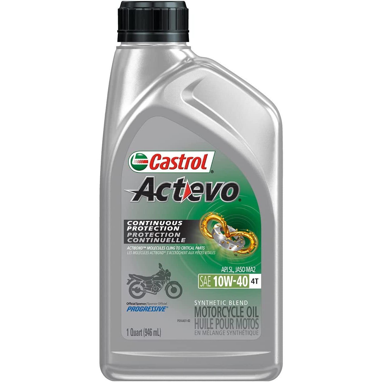 CTL 15D7D2 | ACTEVO 4T SYNTHETIC BLEND 10W-40 MOTORCYCLE OIL : 1 QT