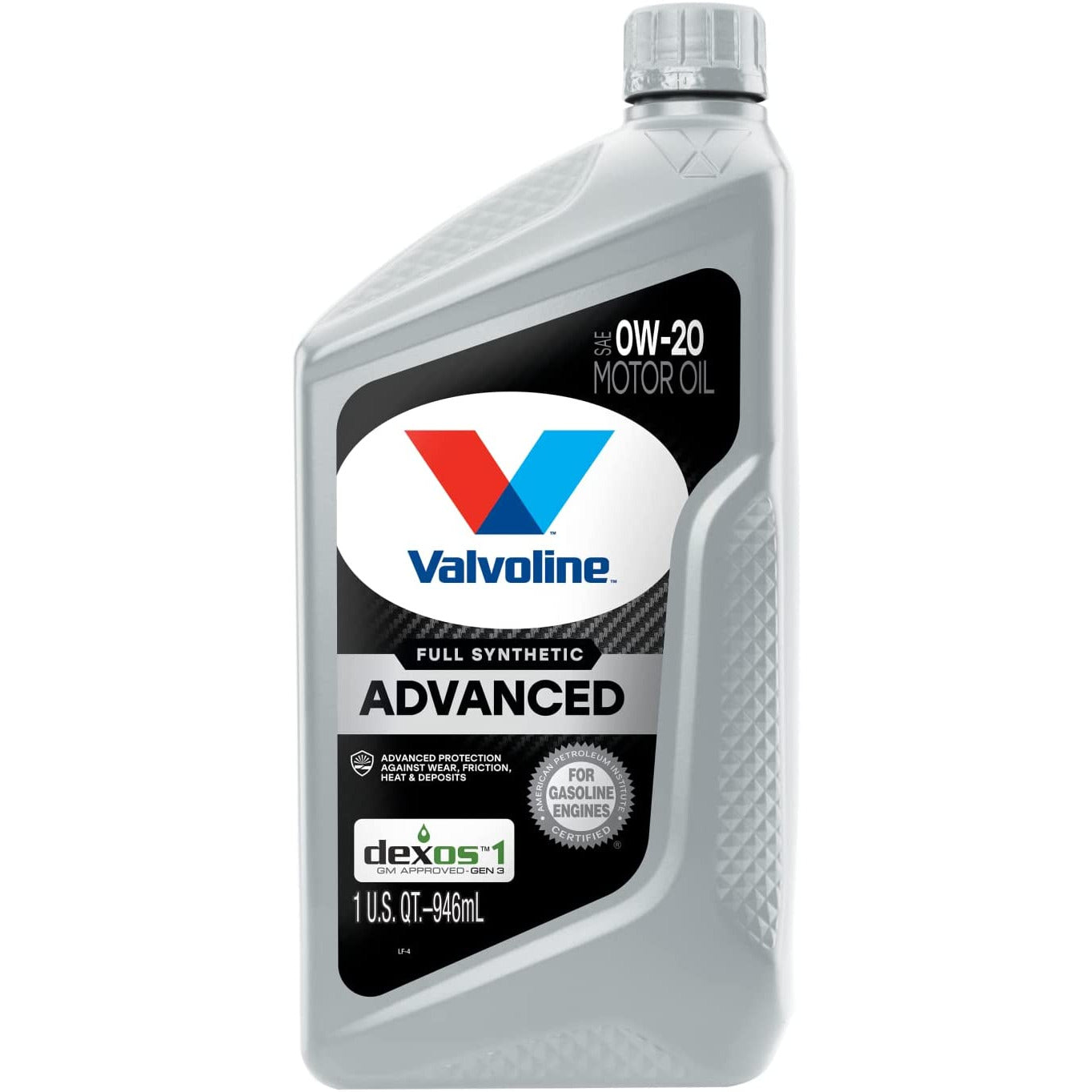 VAL VV916 | Valvoline Advanced Full Synthetic 0W-20 Motor Oil  : 1 qt