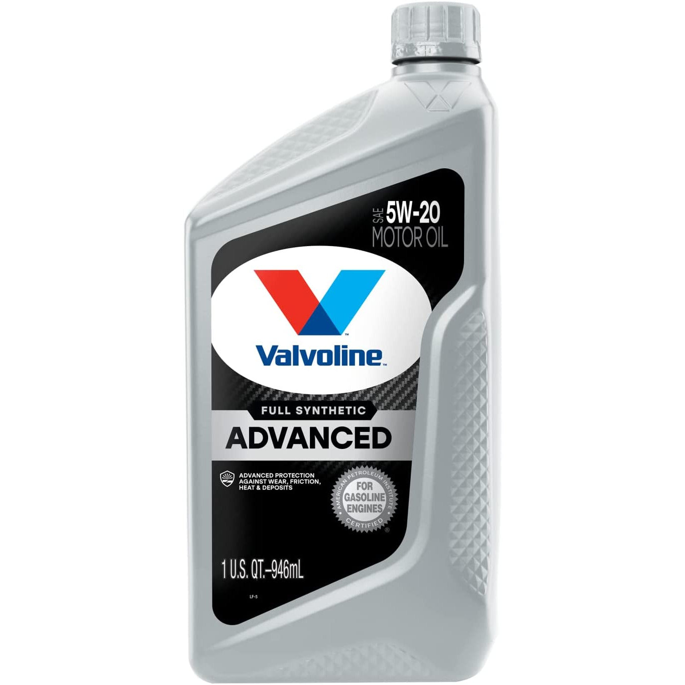 VAL VV927| Valvoline Advanced Full Synthetic 5W-20 Motor Oil  : 1 qt