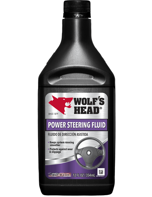 (130) 8368518192 Wolf's Head Power Steering Fluid (12 oz)