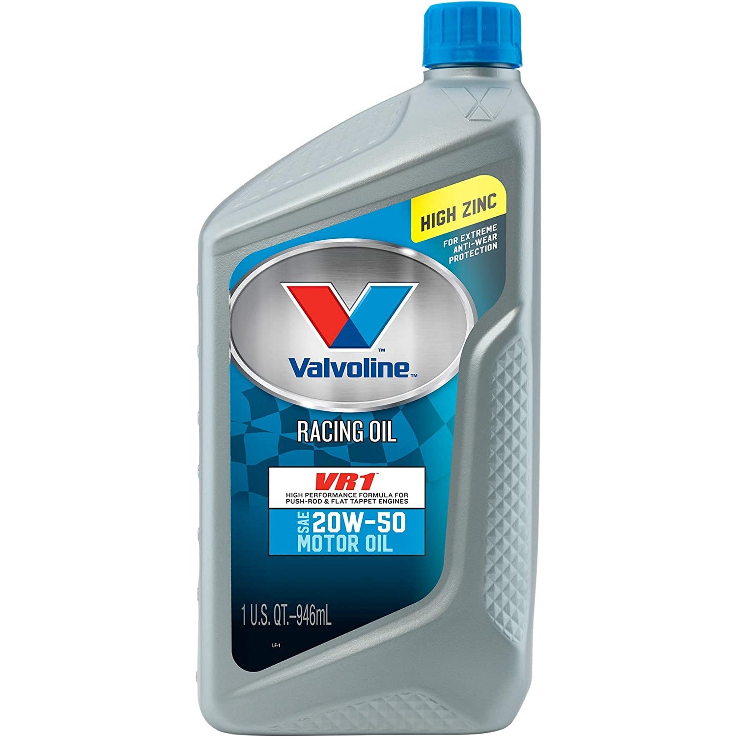 VAL VV211 | Valvoline VR1 20W-50 High Performance High Zinc Motor Oil : 1 QT