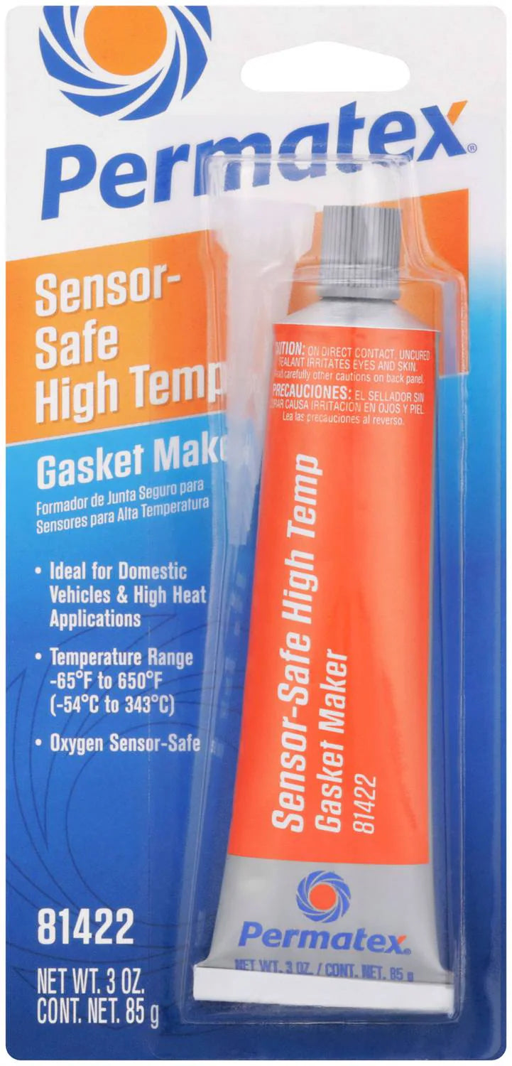 (735) 81422 Sensor-Safe High-Temp RTV Silicone Gasket Maker, 3 oz.