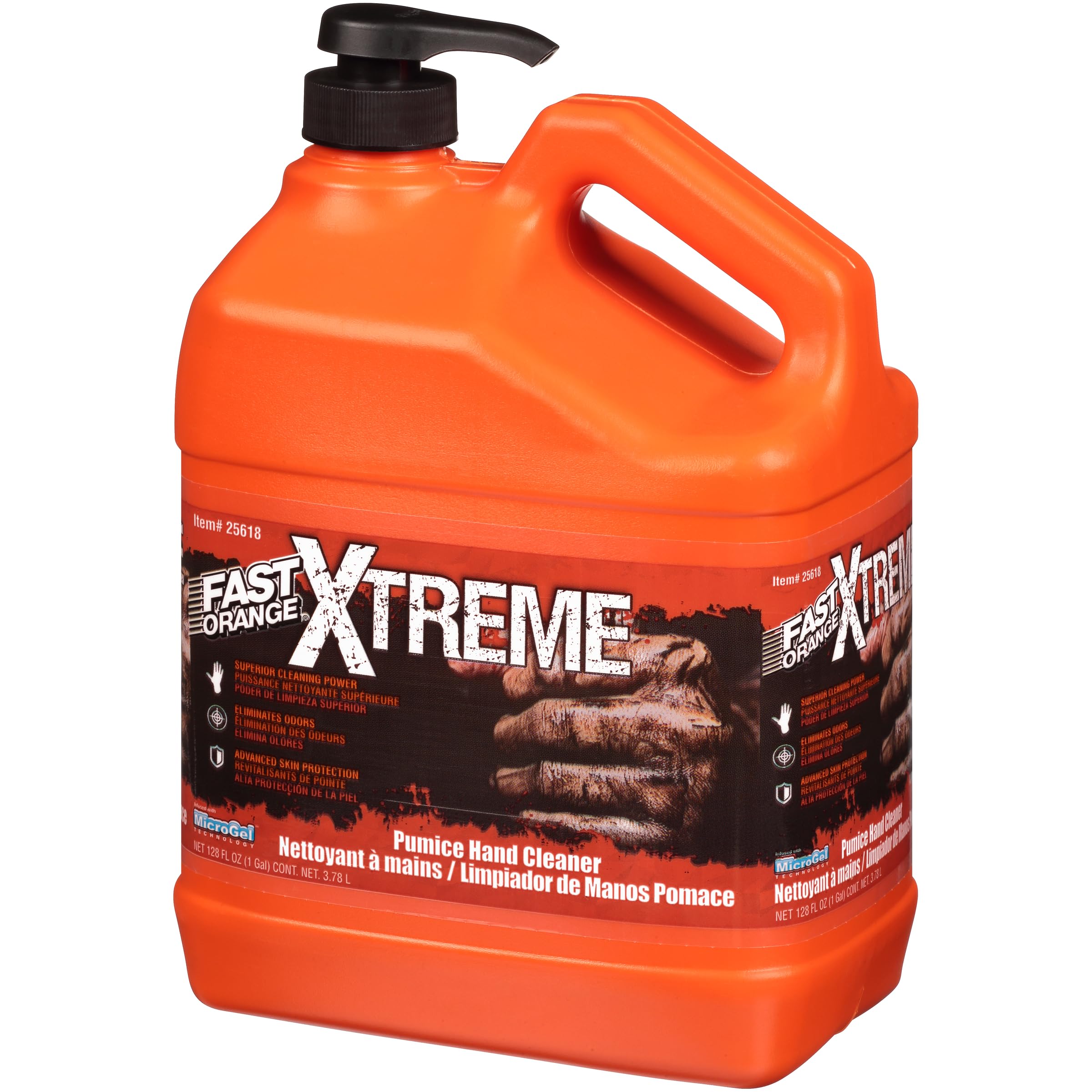 (735) 25618 PERMATEX FAST ORANGE  Xtreme Pumice Hand Cleaner, 1 Gal