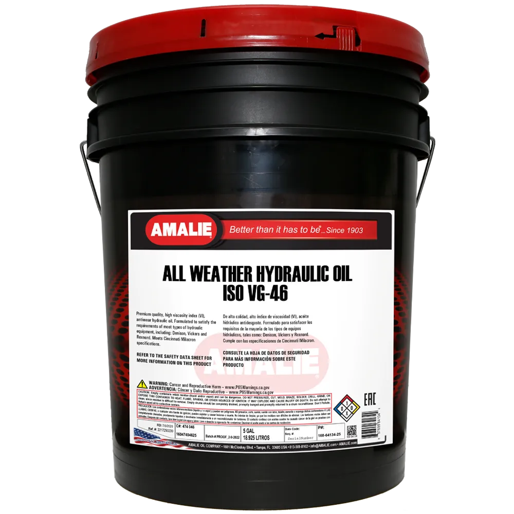 (130) 1606413425 Amalie AW46 Hydraulic Fluid (5 Gal)