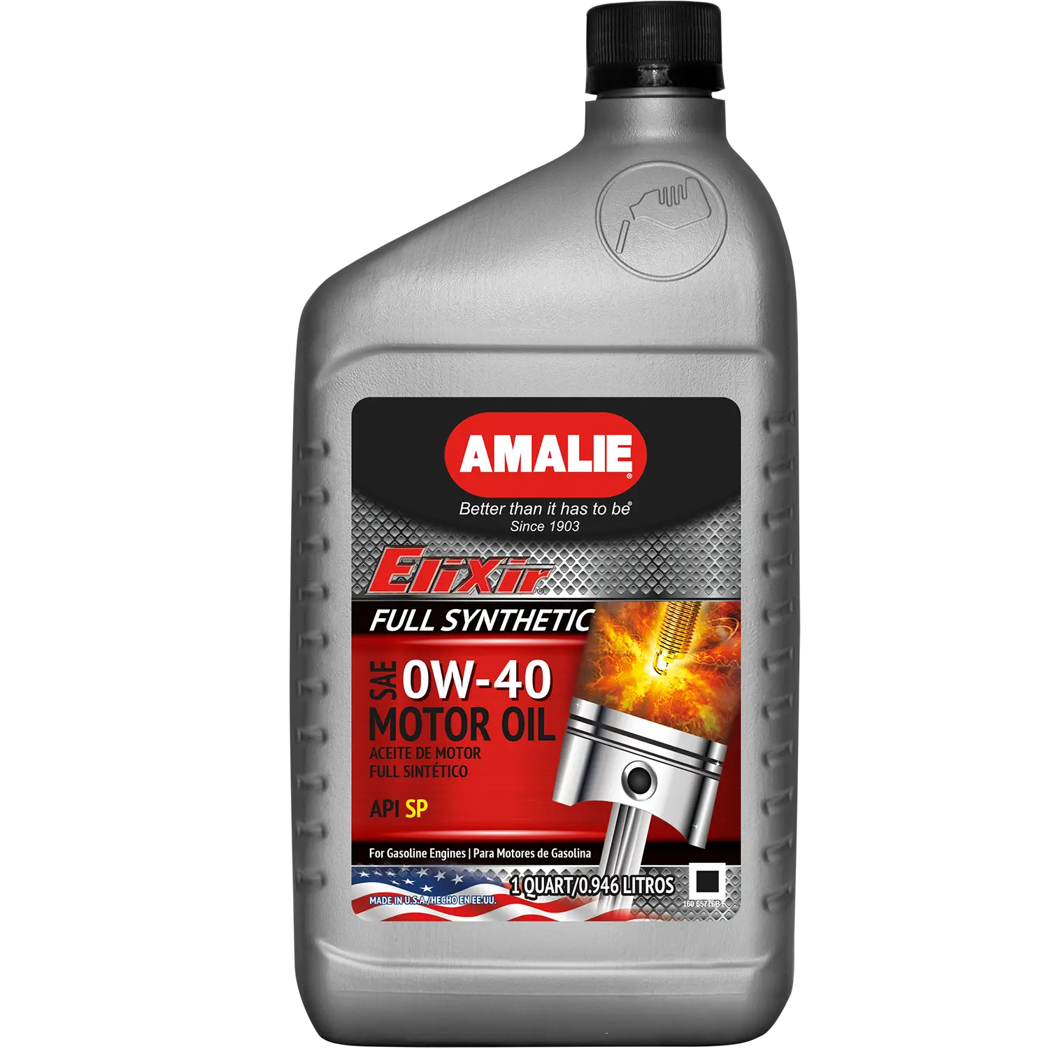 (130) 16065776 | AMALIE 0W-40 FULL SYNTHETIC MOTOR OIL : 1 QT