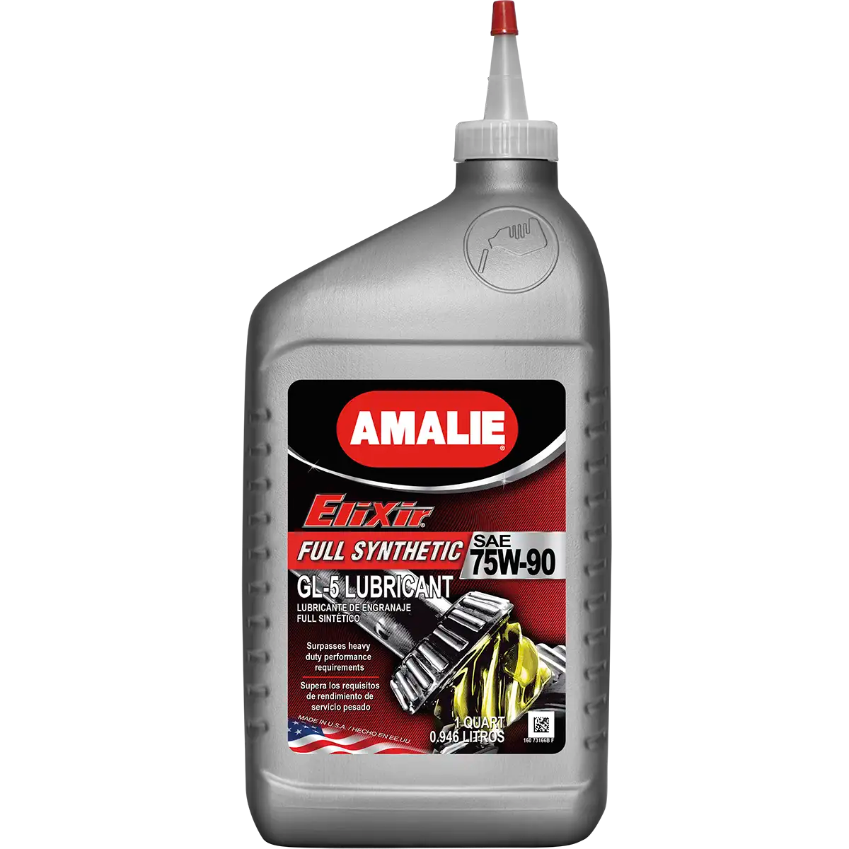 (130) 16073166 Amalie Elixir 75W-90 Full Synthetic Gear Oil (1 QT)