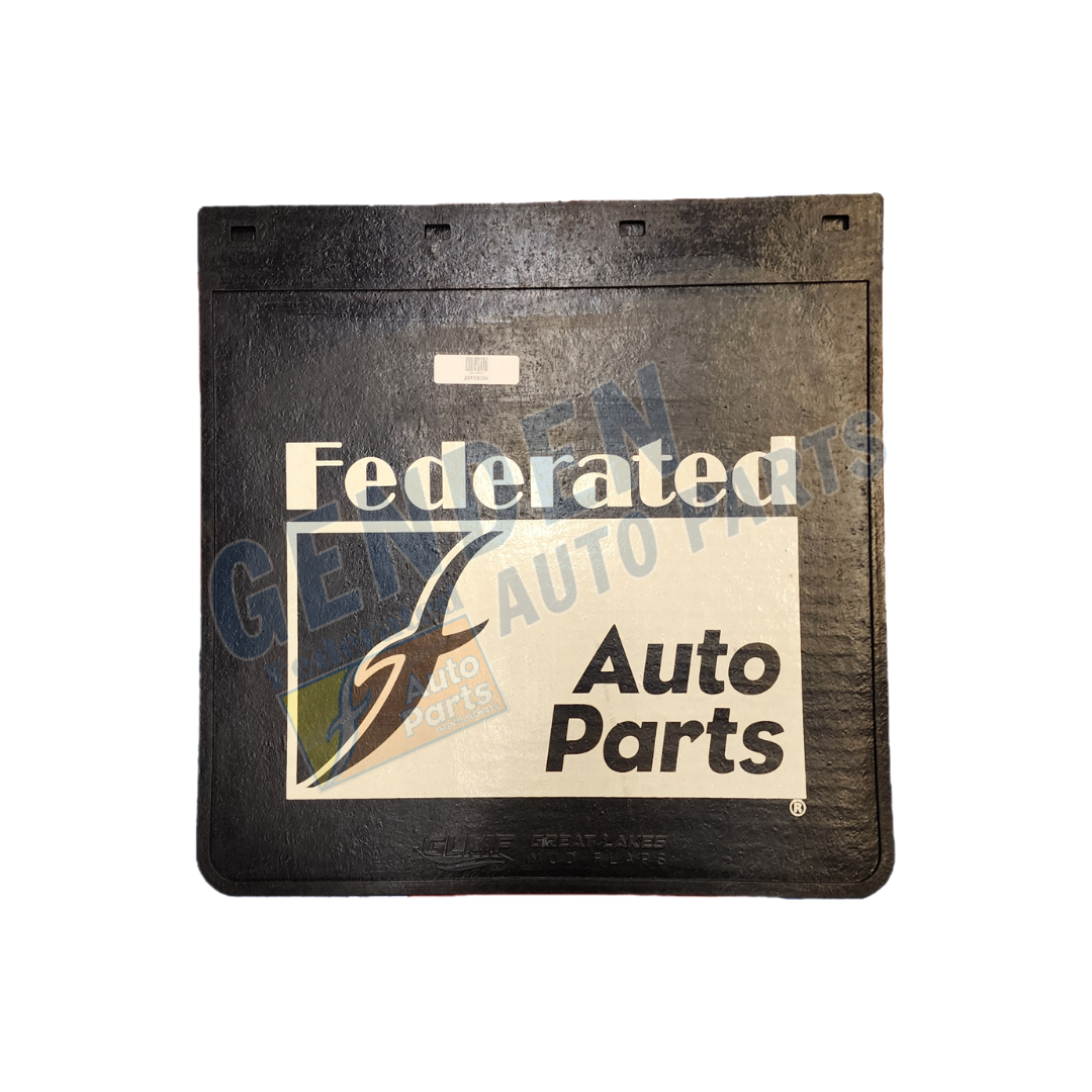 (291) 10024 Globetech Domestic Rubber Mud Flap w/ Federated Logo (24" x 24" x 5/16")