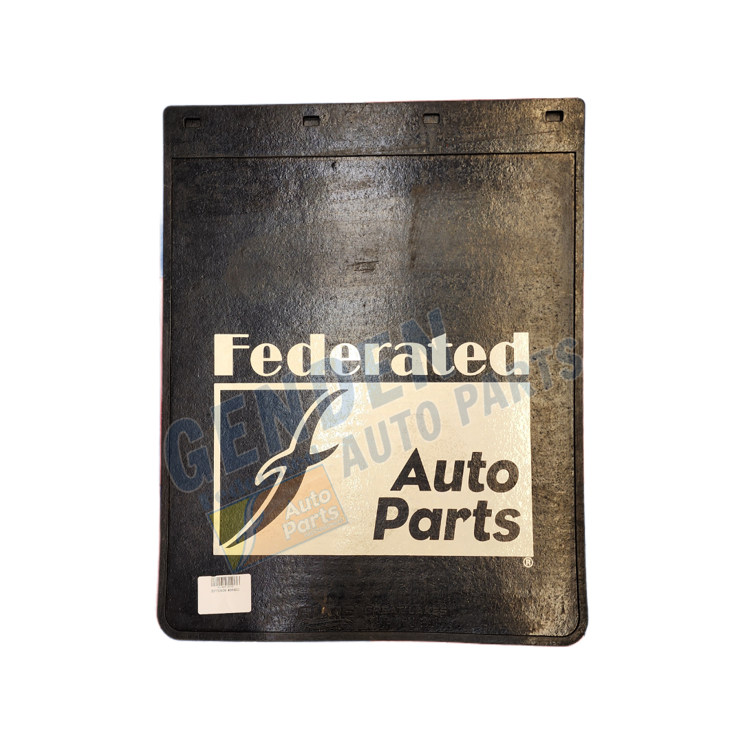 (291) 10030 Globetech Domestic Rubber Mud Flap w/ Federated Logo (24" x 30" x 5/16")