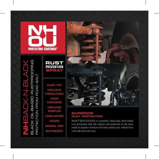 XNH ARB-1 NHOU Oil-Based Rustproofing (Black, 12oz Spray Can)