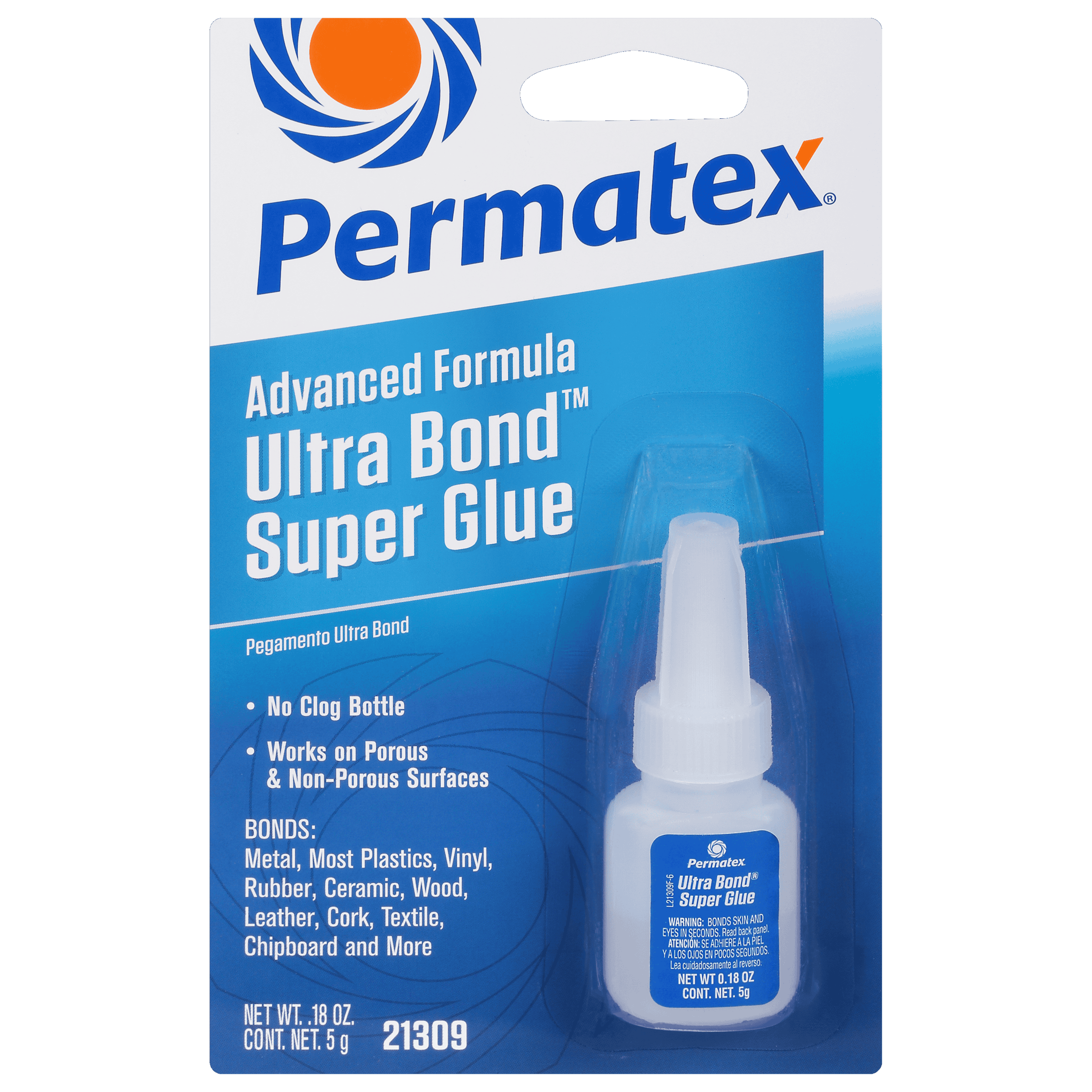 (735) 21309 Permatex ULTRA BOND Super Glue, 5 g