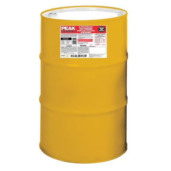 (870) PXAB51 Peak Global LifeTime Antifreeze/Coolant Yellow 50/50 RTU (55 GAL)