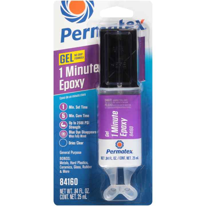 (735) 84160 Permatex Permapoxy 1 Min Gen. Purpose Epoxy Clear, .84 oz