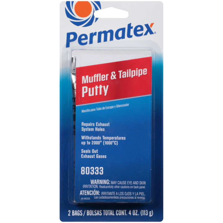 (735) 80333 Permatex Muffler & Tailpipe Putty, 2 x 2 oz