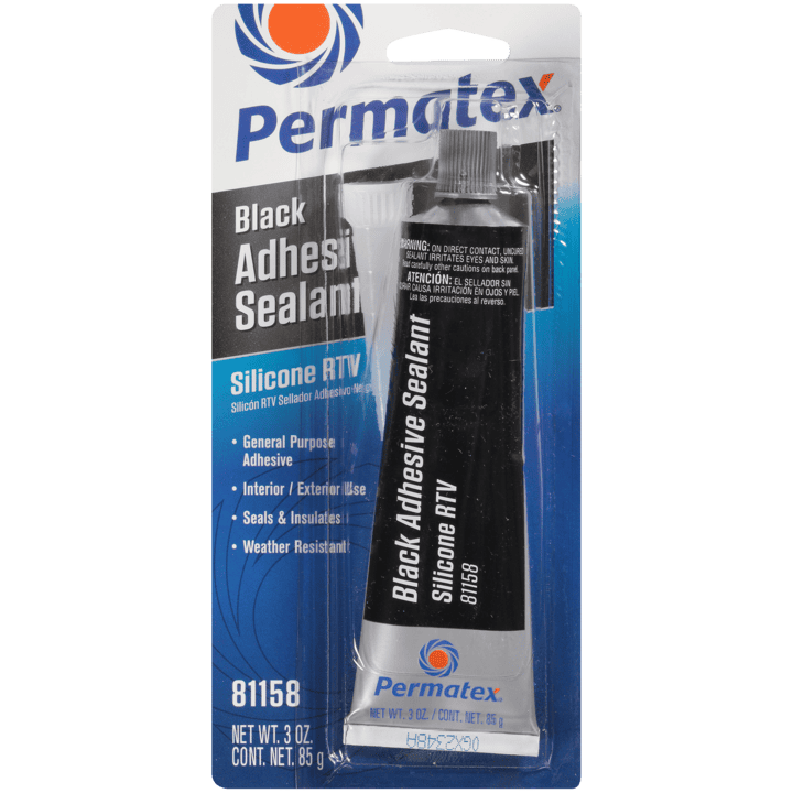 (735) 81158 Permatex General Purpose Black RTV Silicone, 3 oz