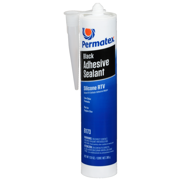 (735) 81173 Permatex Black Silicone Adhesive Sealant ,11 oz