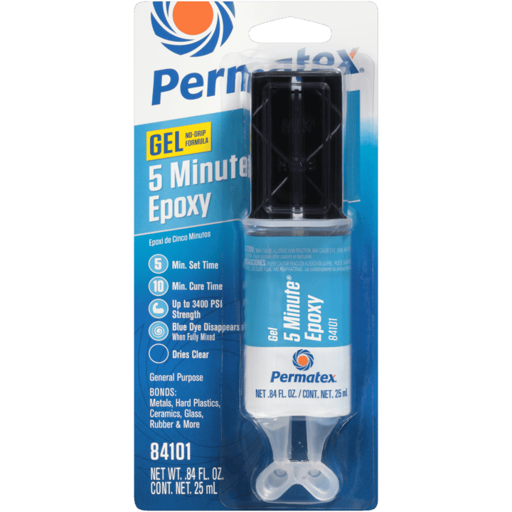 (735) 84101 Permatex PERMAPOXY 5 Min Gen Purpose Epoxy Clear, .84 oz