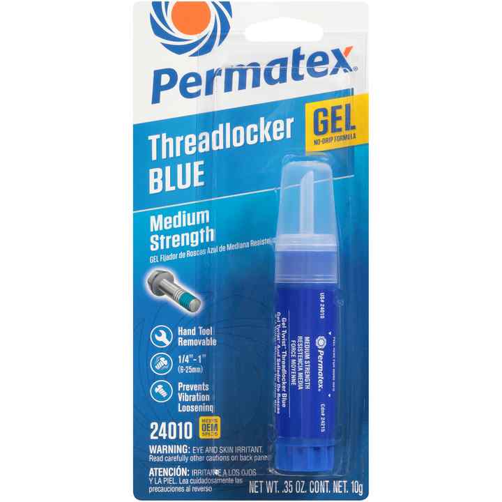 (735) 24010 Permatex Medium Strength Threadlocker Blue Gel, 10 gm