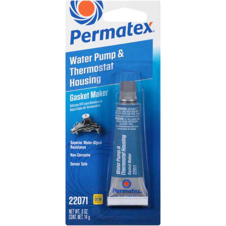 (735) 22071 PERMATEX Water Pump & Thermostat Housing RTV Silicone, .5 oz