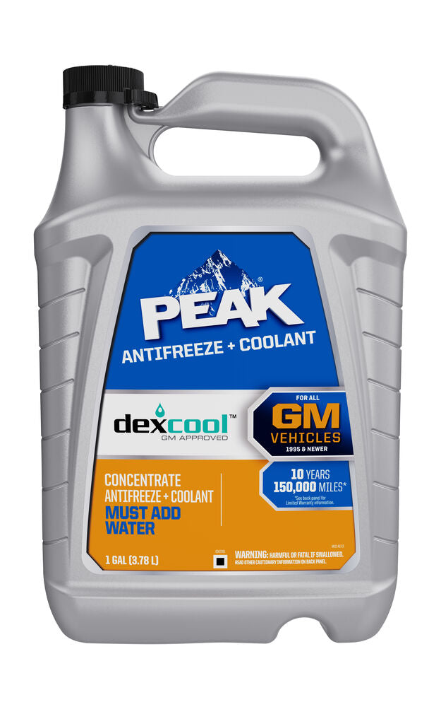 (870) PDC0B3 Peak Dex-Cool Dexcool Antifreeze/Coolant Concentrated (Orange, 1 Gal)