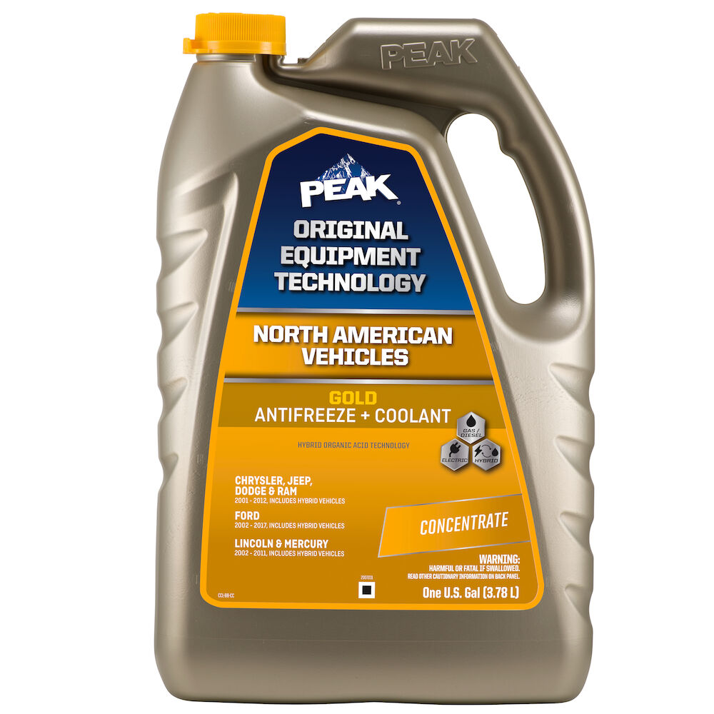 (870) NAG0B3 Peak OET North American Antifreeze/Coolant Concentrate (Gold, 1 Gal)