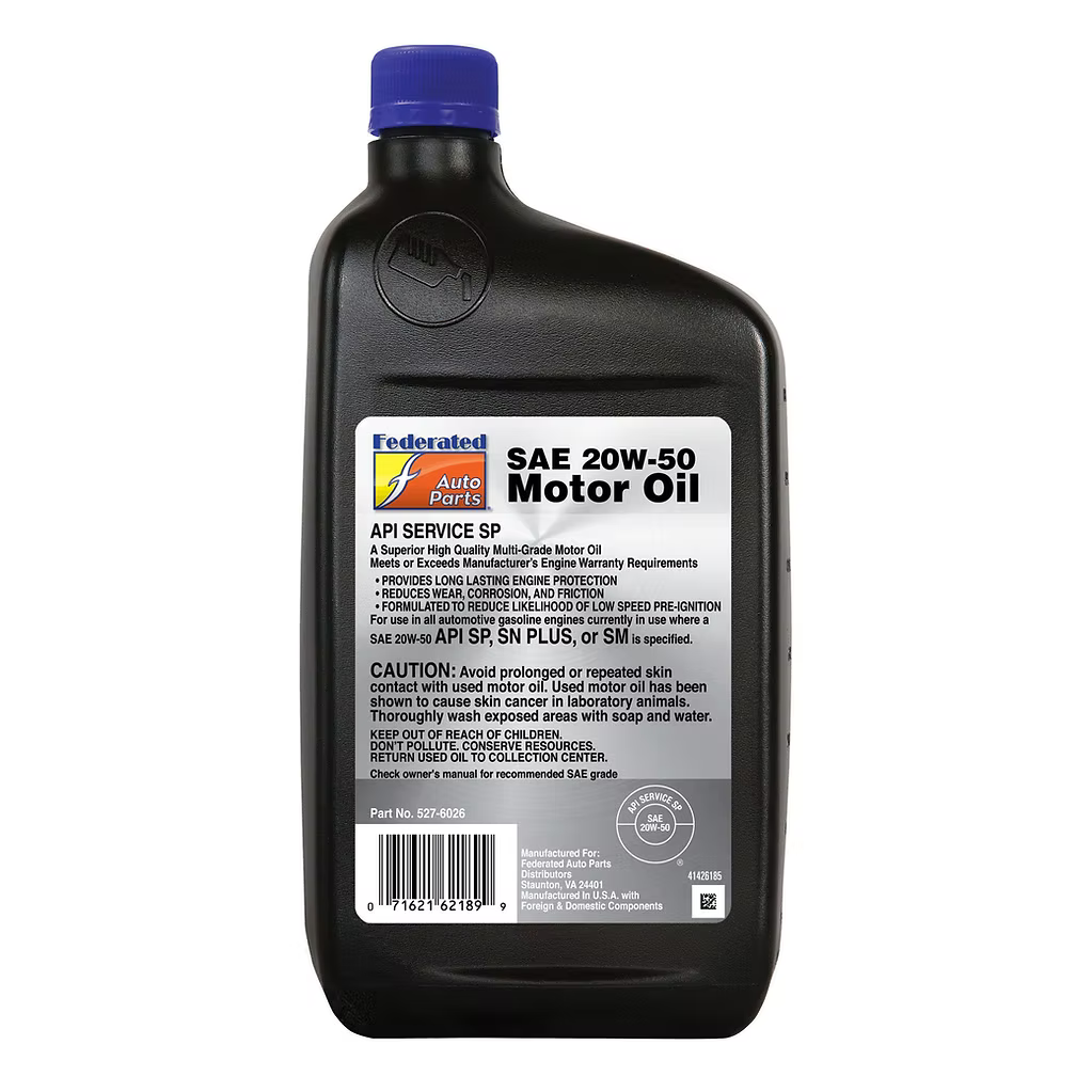 (130) 5276026 | FEDERATED 20W-50 CONVENTIONAL MOTOR OIL : 1 QT