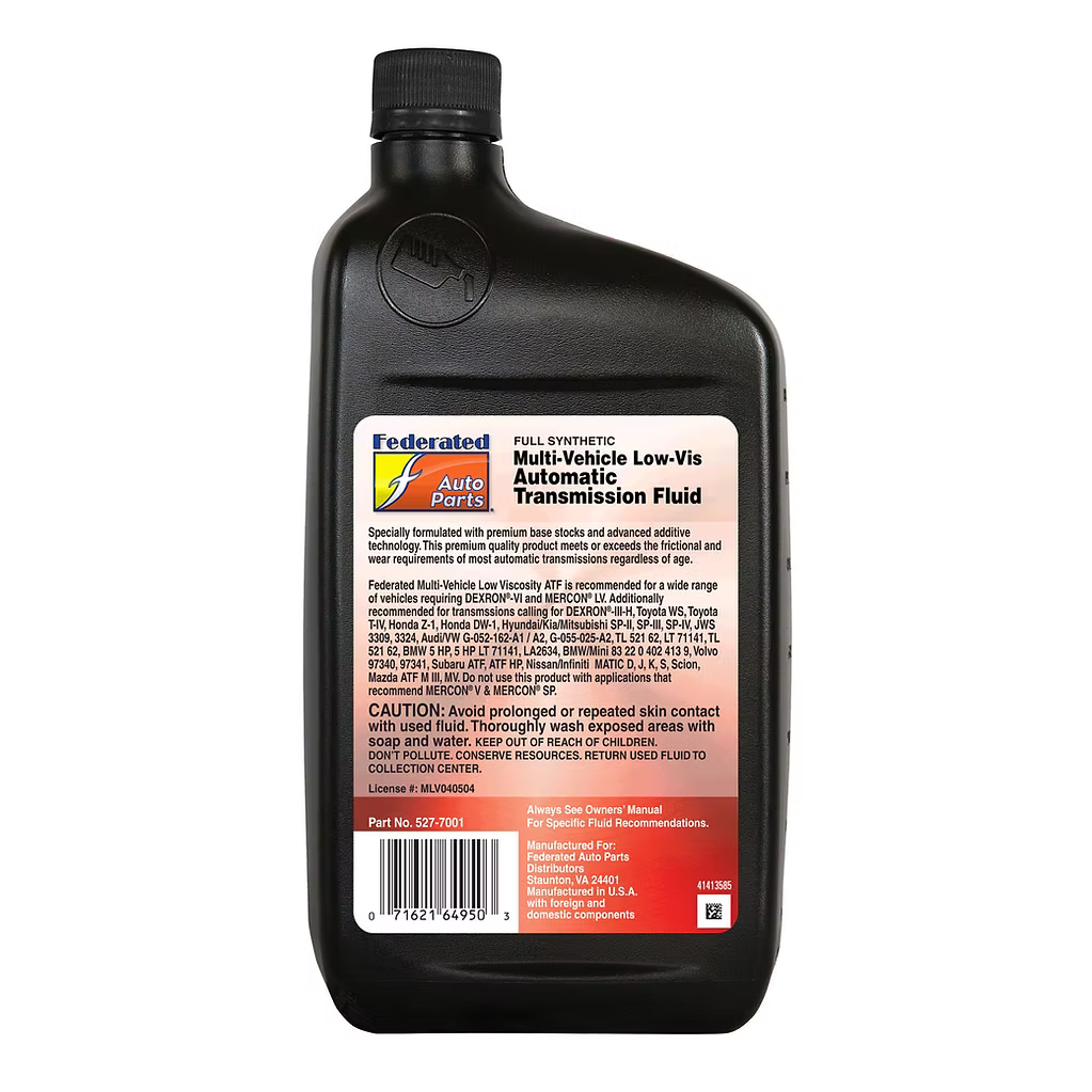 (130) 5277001 | FULL SYNTHETIC DEXRON VI & MERCON LV AUTOMATIC TRANSMISSION FLUID : 1 QT